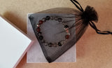 Dragon Energy Bracelet - Black Dragon Vein Agate Genuine Gemstones